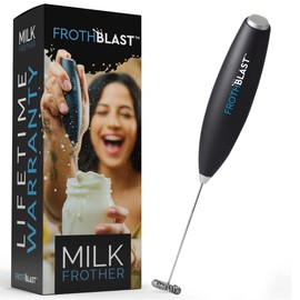 FrothBlast Milk Frother Handheld for Coffee (Foam Maker) Electric Whisk Drink Mixer for Lattes, Cappuccino, Frappe, Matcha, Hot Chocolate | FrothBlast