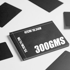 30 Pack A3 Black Poster Board, 300 GSM, 16.5 x 11.7 Inches, DIY projects, presentations, school projects, event decorations, Not for Printer