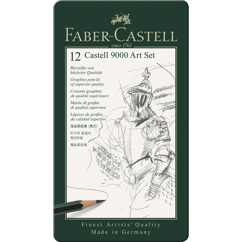 Faber-Castell 119065 – Pencil Castell 9000, Set of 12, Art