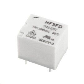 EHHXTXFWA 5PCS Relays HF3FD-005-ZST HF3FD-012-ZST HF3FD-024-ZST 5PIN DC 5V 12V 24V 10A 250VAC Power Relay (Size : HF3FD-024-ZST 24V)