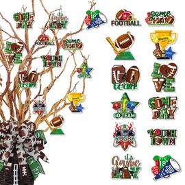 TQUXNGA 12 x Super-Fußball-Motto-Party-Anhänger, Dekoration für Sportbegeisterte und Party-Organizer, Partyzubehör