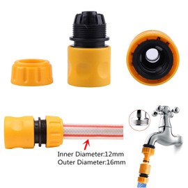 Topways® Hose Connectors Fitting Set, Including Hose End Quick Connector, 2in1 Threaded Tap Connector, Double Male Snap Connector, Hose Y Splitter Connector, Hose Washer & O Rings Spares Kit