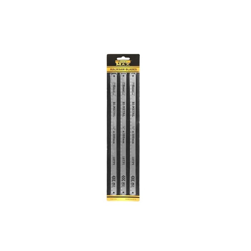 FORGE 12 Inch Hacksaw Blades for Metal, 300mm x 18T