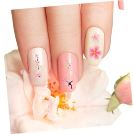 Healeved 6sheets Floral Nail Art Stickers for Girls Nail Decals for Everyday and Special Occasions Easy to Apply