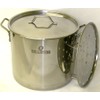 60 Quart Stainless Steel Stock Pot with Rack & Lid