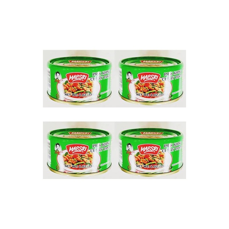 Mini Prik Khing Curry Paste, 4 oz, Thai Cooking Sauce,