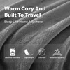 PEUJEW Travel Blanket, Soft 2-in-1 Airplane Blanket, 65x40 Inches, Travel