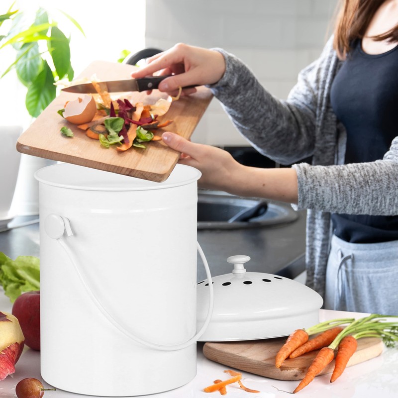 Utopia Kitchen Compost Bin for Kitchen Countertop - 1.3 Gallon