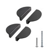 Jiozermi 4 Packs Half Moon Cabinet Pulls, 2 1/2 inch