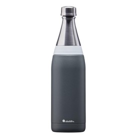 Aladdin Fresco Thermavac Stainless Steel Water Bottle 0.6L Slate Gray – Leakproof - Keeps Cold for + 10 Hours - BPA-Free - Dishwasher Safe - Reusable Thermos Flask with Durable Finish