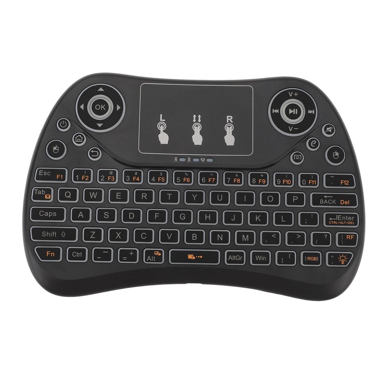 Mini Wireless Keyboard Touchpad Combo ABS Rechargeable Portable Remote Control