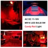 Red MR16 LED Light Bulbs 50W Equivalent Halogen Replacement 6W
