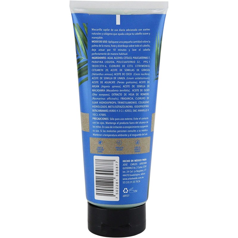 Arbol Verde Mascarilla para el cabello Natural con Aceite de