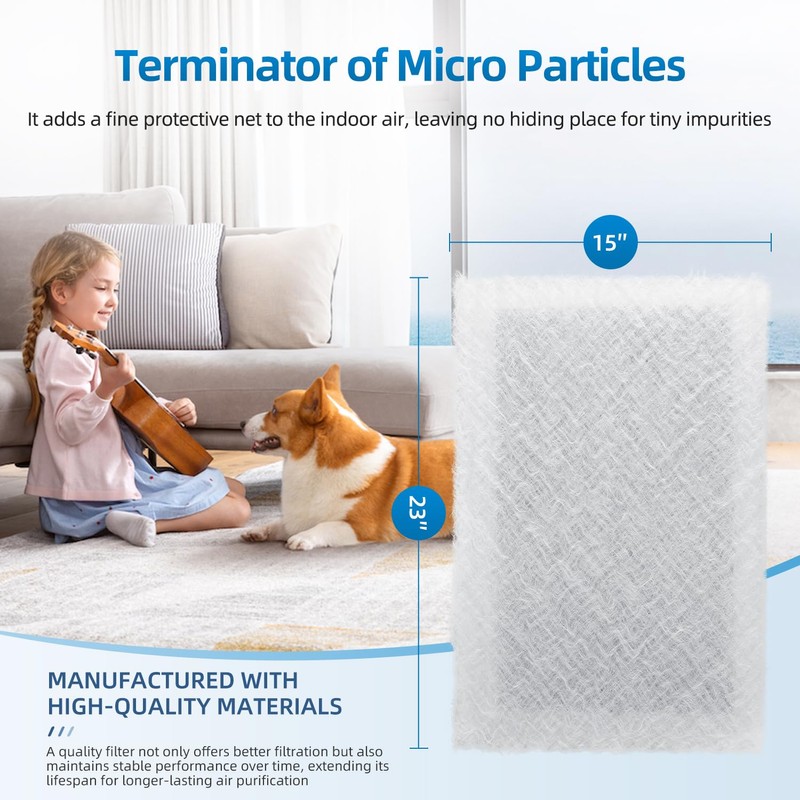 PZHARQG 16x25 Replacement Filter Pads Compatible with SolaceAir Pristine Dynamic