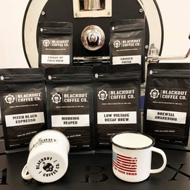 Blackout Coffee, Smooth Finish, Ground or Whole Bean, 100% Light Roast Arabica Beans, Small Batch Roasted in the USA – 12 oz Bag (Ground)