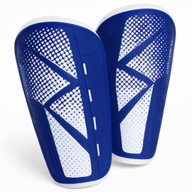 Vizari 'Vector' Slip-in Football Shin pads for Adults - Blue - Size L