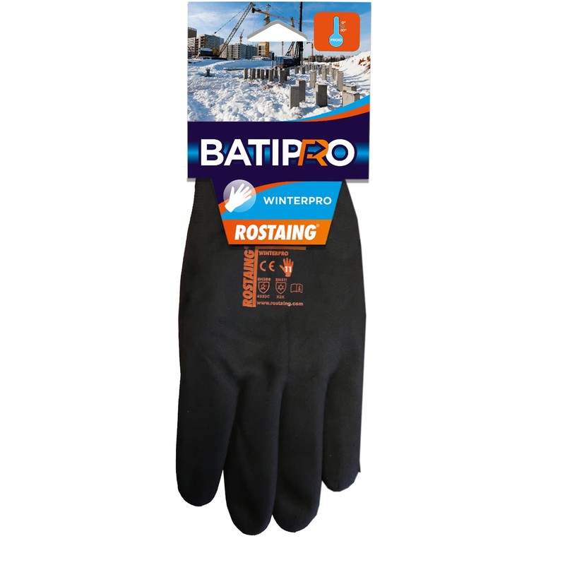 ROSTAING WINTERPRO/IT10 Gloves, Black, 10 Inch