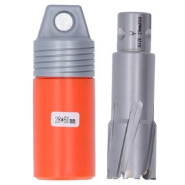 Carbide Hole Saw Bit Steel Plate Hole Cutter Opener Bit for Magnetic Drill 50mm Drilling Depth 28mm / 1.1in