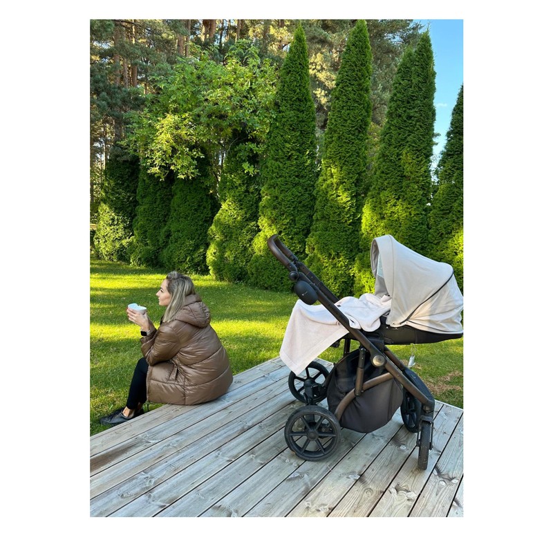 Rechargeable Stroller Pram Rocker, Portable Weatherproof Baby Sleep Device, Fits