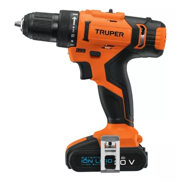 Truper Taladro Inalámbrico Bateria Ionlitio 20 V 3/8' Truper 18154