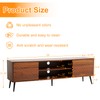 ASHOMELI 69" TV Console,Mid Century Modern Media Console for 32~75