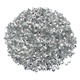 sourcing map Loose Sequins 4MM Silver Backed Sequins 3000Pcs Cup Sequins Embroidery Sequins for Jewelry Making Crafts Sewing,Silver