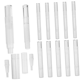 IWOWHERO 12pcs Cuticle Oil Pens Transparent Nail Oil Tubes Brush Tip for Easy Application Leakproof Design for Nail Care and More Capacity