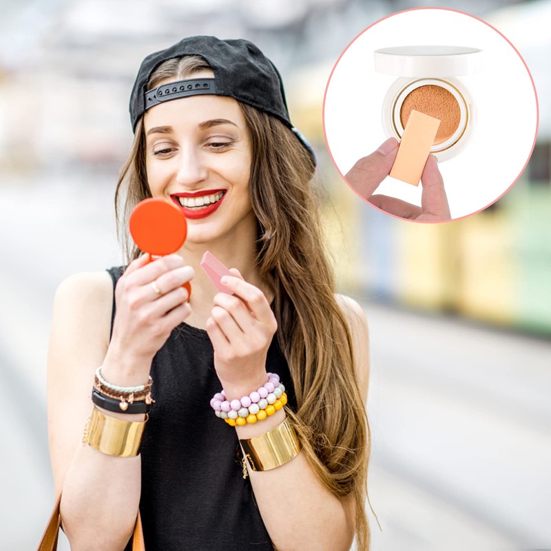 Sibba Pack of 48 Powder Puffs Small Makeup Sponge Blender