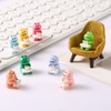 XIHIRCD 24pcs Mini Resin Frogs, Reading Mini Frog Garden Decor
