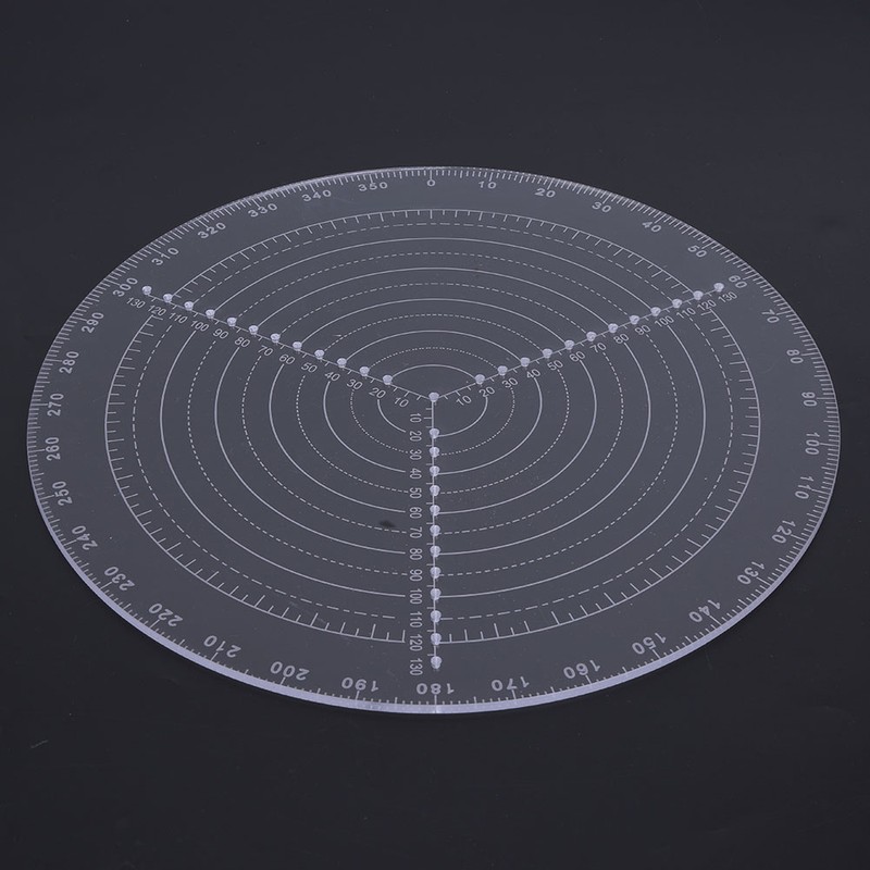 Transparent Acrylic Center Finder Woodworking Compass for Circle Center Finding