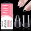 YSUVIN Nail Tips, Pack of 240 Fake Nails, Transparent, 12
