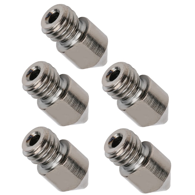 5Pcs 3D Printer Nozzle Set for MK8 1.75mm Consumables 0.2‑1.0mm