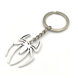 Promotech Superhero Spider Silver Spider Keyring Metal, silver