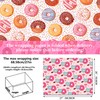 Jajajuegos Donut Wrapping Paper - 12 Sheets Pink Christmas Santa