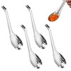 4 PCS Caviar Spoon Professional Spherification Spoon Slotted Spoon Stainless