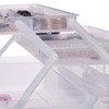 Relaxdays 1 x Transparent Plastic Box, 9 Compartments, Tool Box,