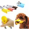 Dog Muzzles Anti Bite Silicone Duck-Bill Duck Mouth Shape Dog