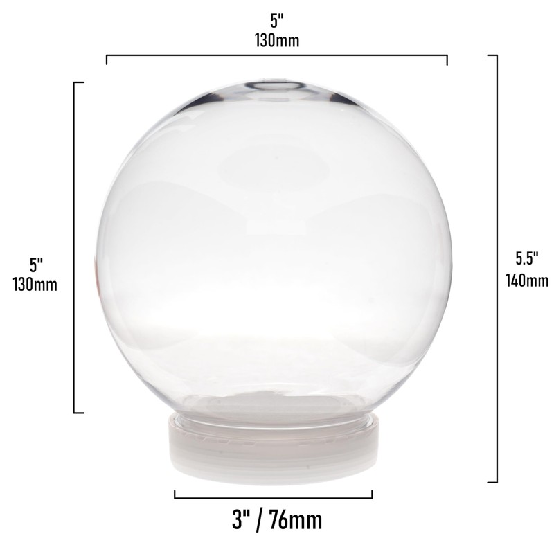 Creative Hobbies 5 Inch (130mm) DIY Snow Globe Water Globe