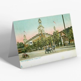 GREETING CARD - Vintage Arkansas USA - Hot Springs. Arlington Hotel