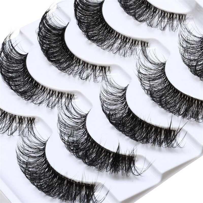 Cat Eye Eyelashes Like Eyelash Extensions, Transparent Natural Thin Russian