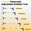 Telescopic Grabber Reacher Tool, 5-Level Adjustable Length (23'' to 41'')