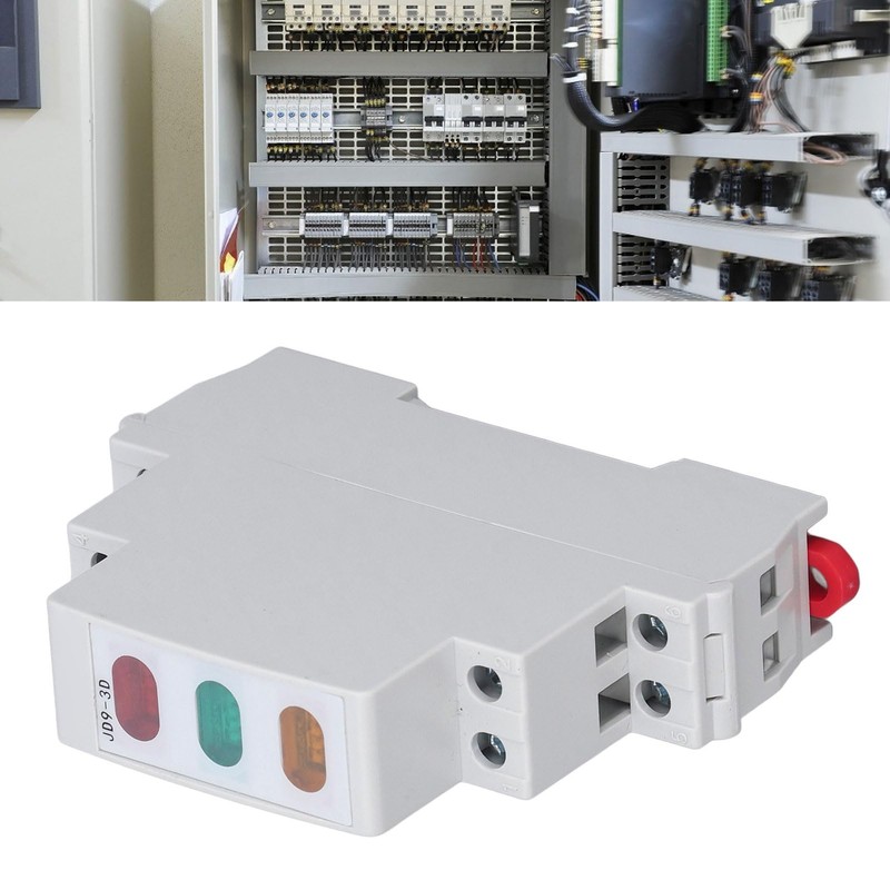 DIN Rail Indicator Light Red Yellow Green LED Indicator Light
