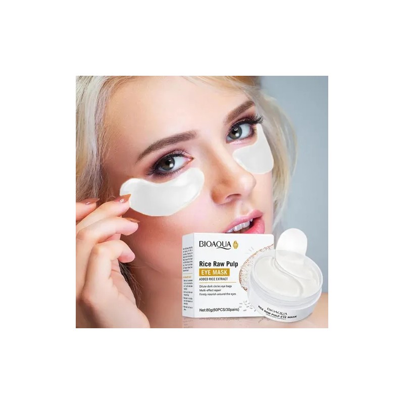 Parches Faciales Hidratantes con Extracto de Arroz Anti-Ojeras y Arrugas