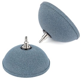 Pawfly - Piedra de aire para acuario, pan de 4 pulgadas, difusor de oxígeno de piedra de aire para bomba de aire, cubeta de tanque de peces, estanque y depósito DWC, paquete de 2