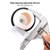 HKYLRAT Wide Jaw Adjustable Spanners Wrenches,Adjustable Spanner Wrench 16-68mm for