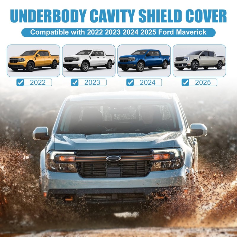 Drieaco Underbody Cavity Splash Shield Cover Board for 2022-2025 Ford