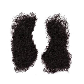 NEW THICK BLACK SIDE BURNS MUTTON CHOPS FANCY DRESS