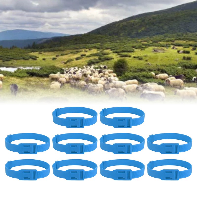 10PCS Goat Collar PU 23 Inch Adjustable Livestock Collar for