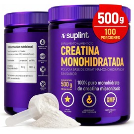Creatina Monohidratada Micronizada – Creatina en Polvo 500 g (100 Porciones) – 100% Puro Monohidrato de Alta Pureza – Sin Sabor – Para Hombre y Mujer – Vegano, Sin Gluten ni Azúcar