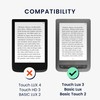 kwmobile Cover Compatible with Pocketbook Touch Lux 3/Basic Lux/Basic Touch